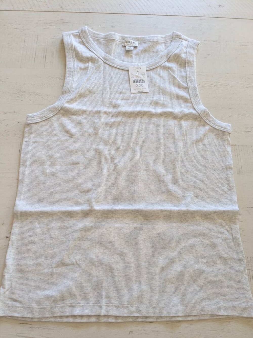 J.Crew Factory NWT Ribbed High-neck Tank Top Size XL